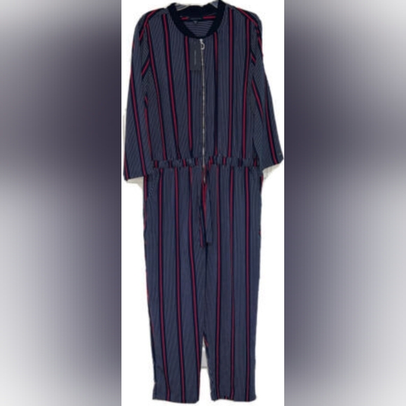 Tommy Hilfiger Stripped Jumpsuit Size XL NWT MSRP $129.99 - Picture 3 of 9